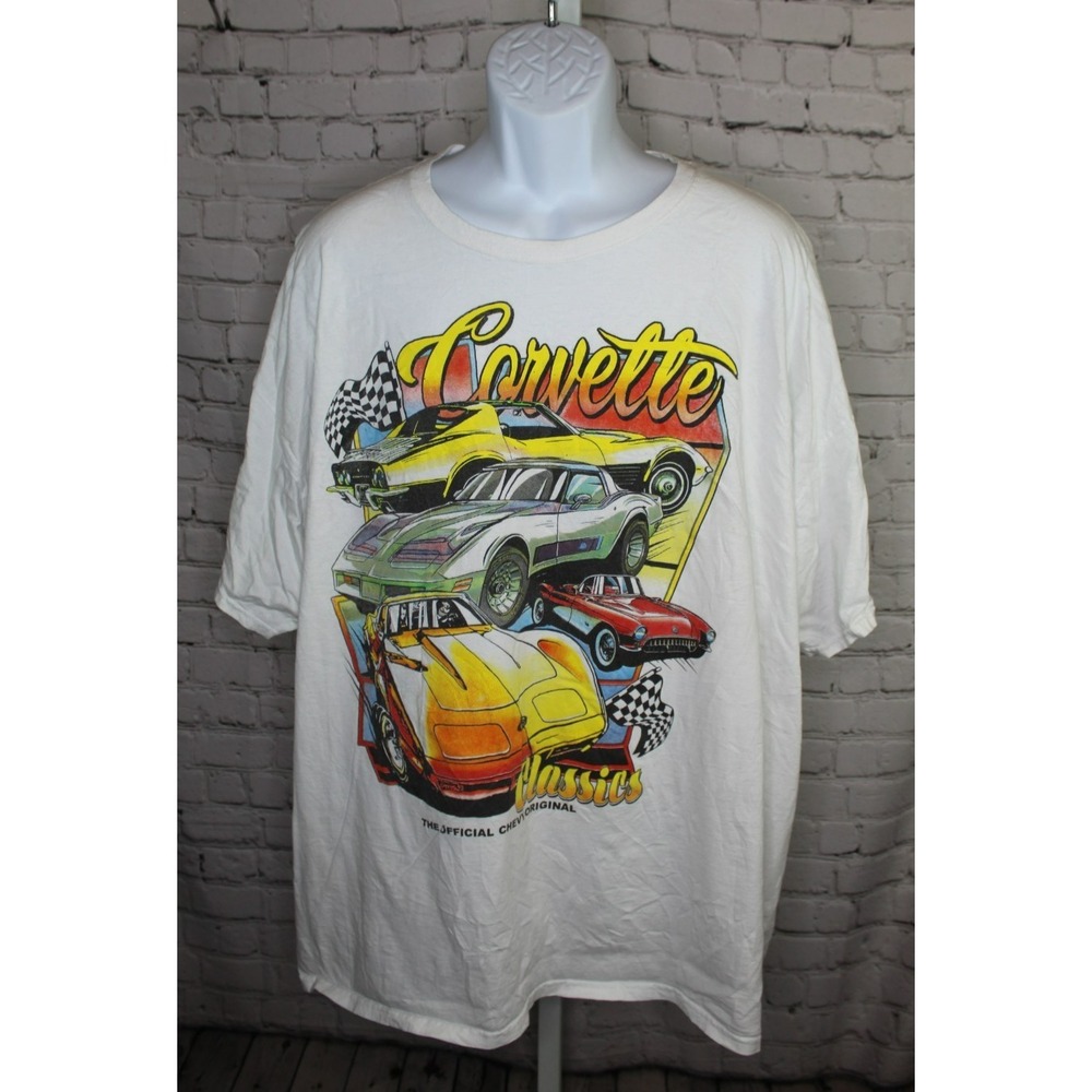 Chemistry Men's Vintage Style Graphic T-Shirt Classic Chevy Corvette 3XL EUC